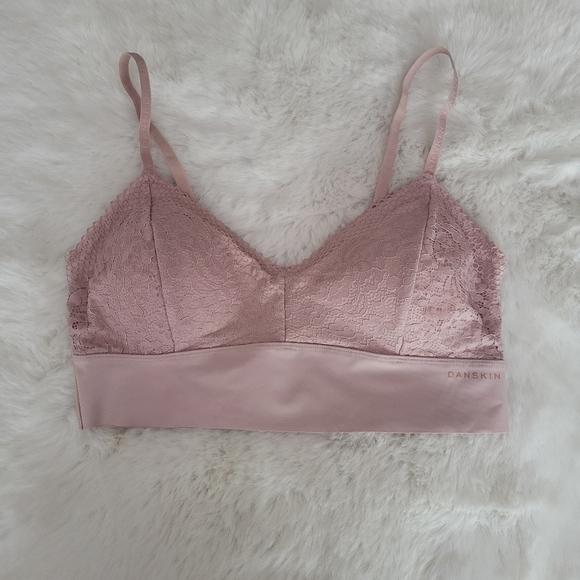 🤎DANSKIN BRAND NEW 2-PACK LASER-CUT LOUNGE BRAS SIZE XL - Picture 2 of 6